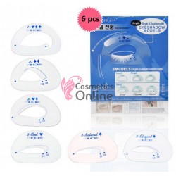 Sabloane pentru fard de pleoape SFP02, 6 bucati